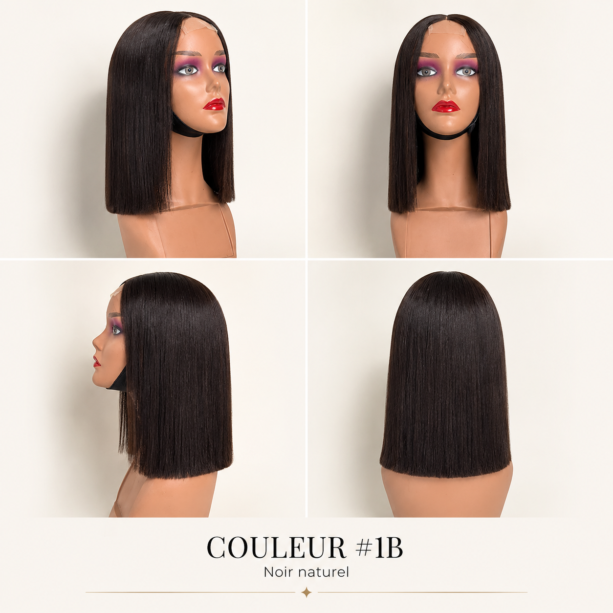 Perruque Bob Lisse | Cheveux humains ROXBI