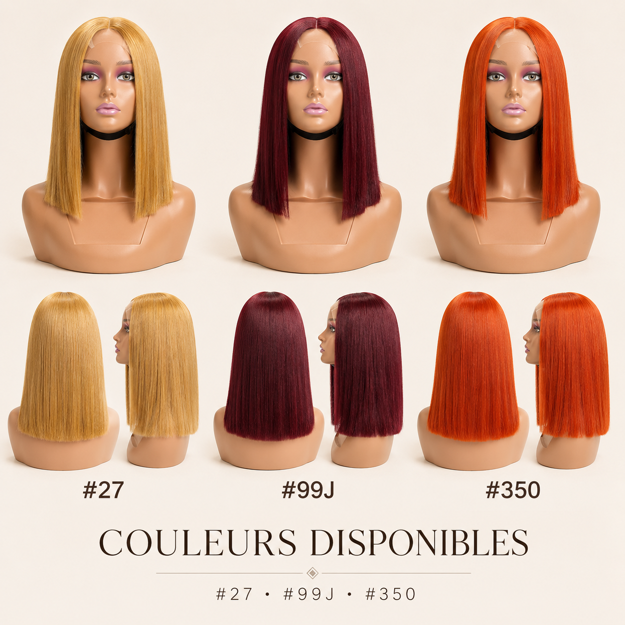 Perruque Bob Lisse | Cheveux humains ROXBI